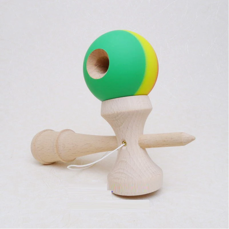 Скраб три цвета деревянная кендама, игрушка Профессиональный Kendamas жонглирование шары Malabares De fuego Juegos De Habilidades Jongleren