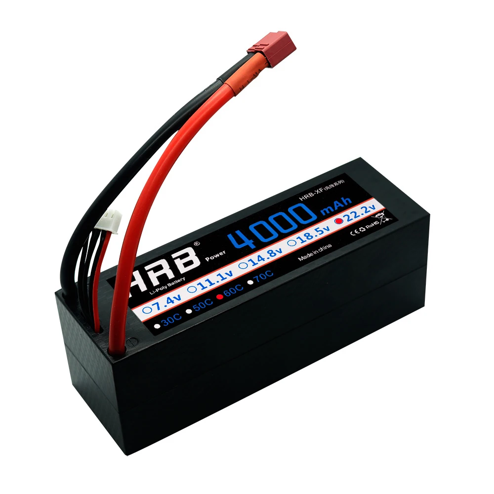 HRB RC автомобиль Lipo 6S 22,2 V 4000mAh 60C аккумулятор жесткий чехол MAX 120C ремень для TRAXXAS грузовик RC вертолет самолет Квадрокоптер часть