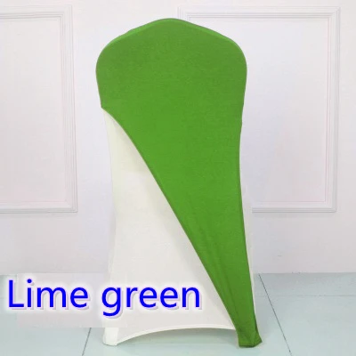 lime green colour lycra chair covers caps universal for wedding