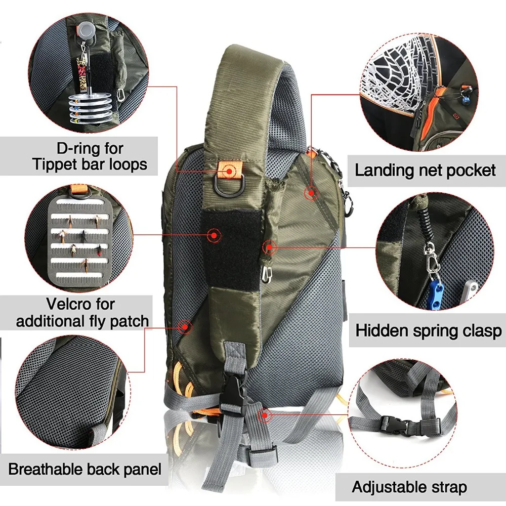 Maximumcatch Fly Fishing Sling Pack 3 слоя Рыболовная Сумка