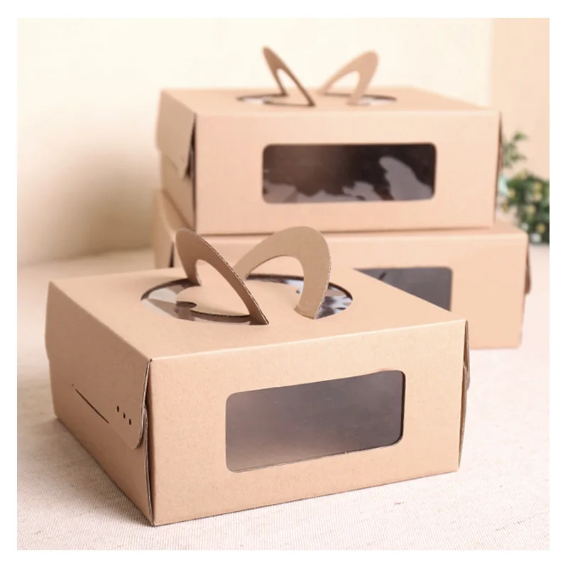 5pcs 6 "8" 8 "10" hand cheesecake box with a thousand layers packing