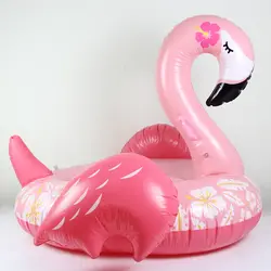 В 2018 году, новинка 150 см Розовый Спящая Фламинго плавательный круг надувной плавающий кровати плавает