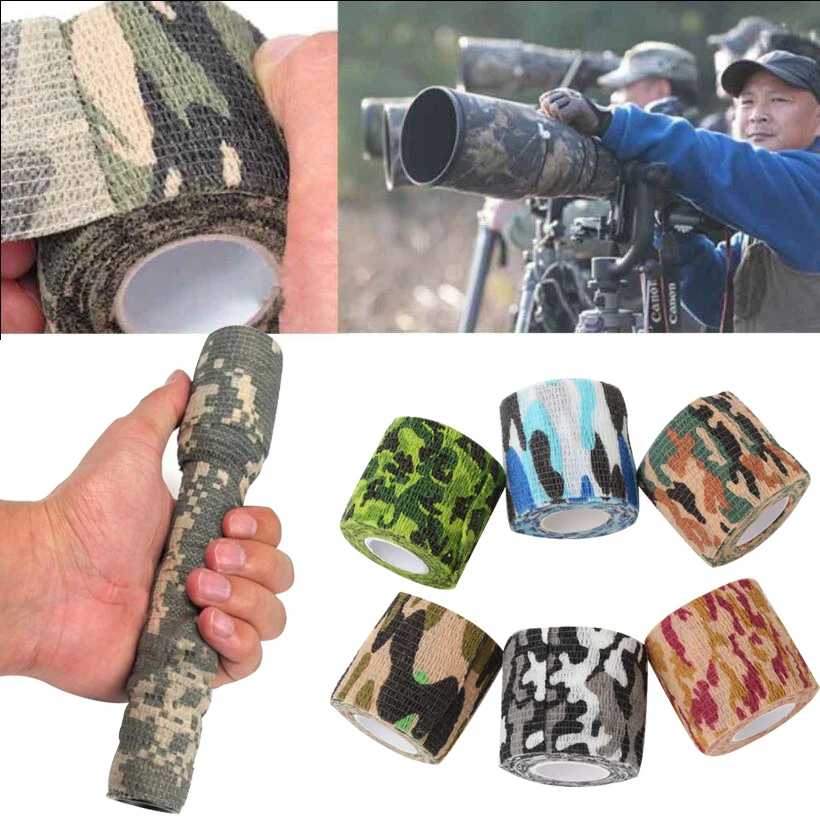 

1 Roll Hot Bionics Self-adhesive Non-woven Camouflage WRAP RIFLE GUN Hunting Tape