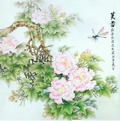 

DIY 100% Mulberry Silk Suzhou Embroidery Sets Printed Patterns Needlework Kits Dragonfly Hibiscus 40*40cm
