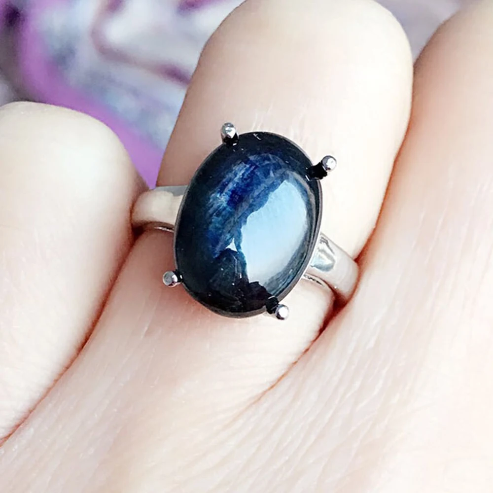 

4-5carat natural Sapphire Men's Ring Big sapphire ring for men 925 sterling silver Wedding ring Engagement jewelry Design