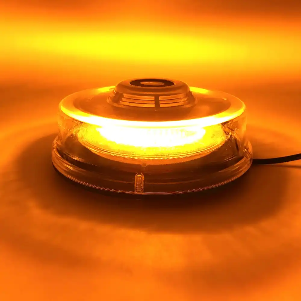 yellow car roof mini led strobe light beacon police law