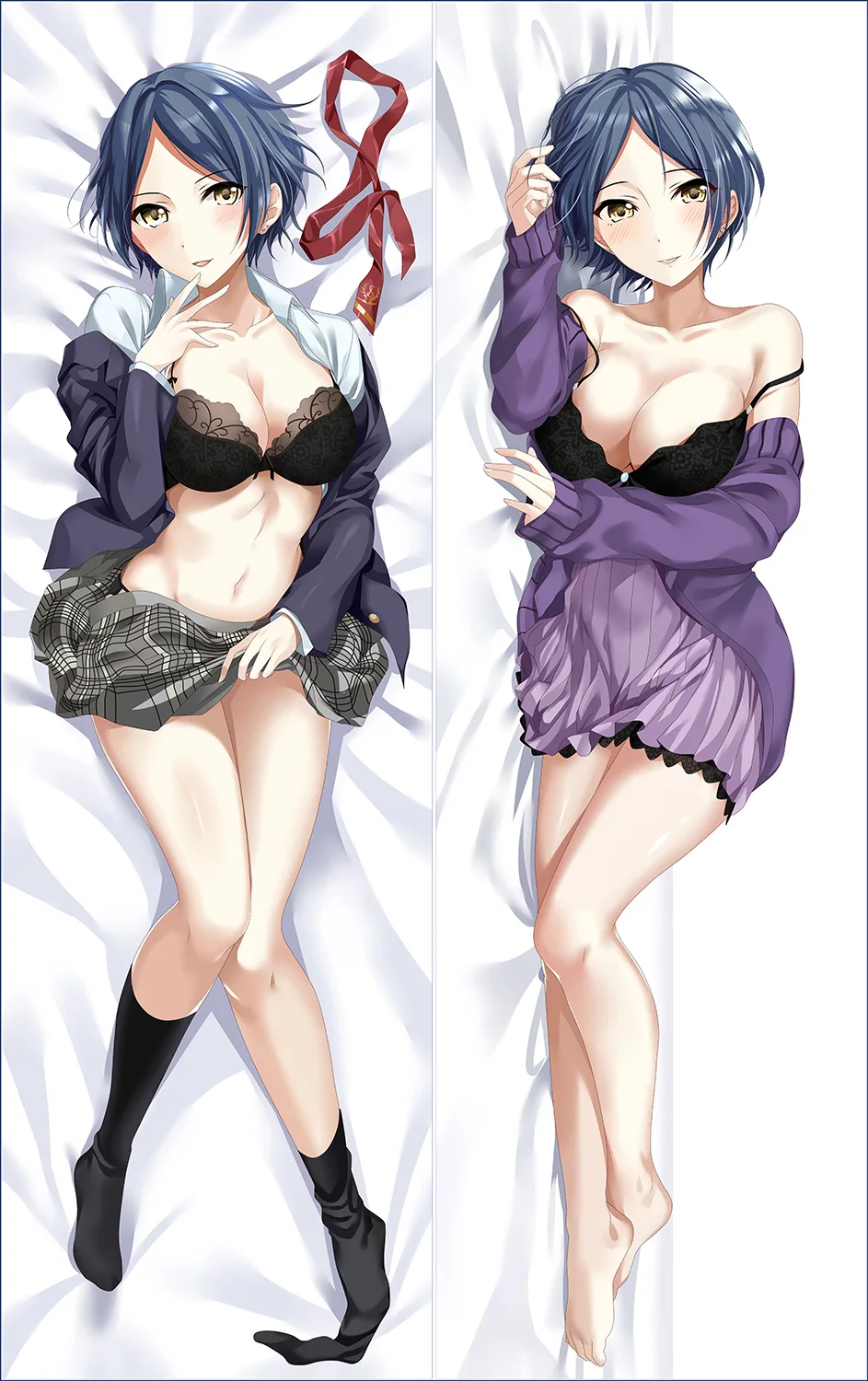 

MMF the idolm@ster cinderella girls anime sexy Kanzaki Ranko & Futaba Anzu pillow cover hayami kanade & ootsuki yui Dakimakura