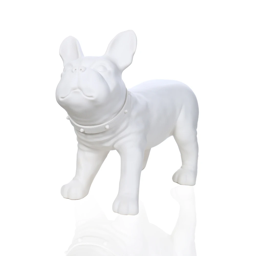 Buy White Plastic Dog Model Mannequin For Display from