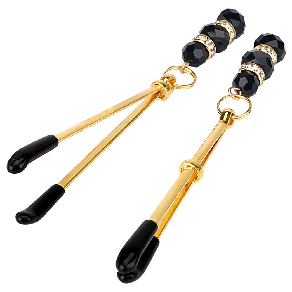 1 Pair Adult Game Nipple Clamps Clit Clamp Adjustable Erotic Product Sex Toys for Couples with Jewelry Breast Labia Clips