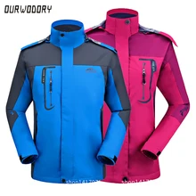 Демисезонный мужская куртка Кемпинг пеший Туризм пальто для мужчин и женщин с капюшоном куртка-ветровка, ветрозащитная Водонепроницаемая Спорт на открытом воздухе с Куртки пара