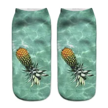 Симпатичные носки HARAJUKU женская летняя обувь Для женщин хлопок мультфильм работы Бизнес Носки 3D с милым принтом средней длины спортивный Носки Y515