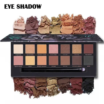 

Hot 14 Colors Matte Shimmer Eyeshadow Palette Smooth Lasting Makeup Kit Charming wyt77