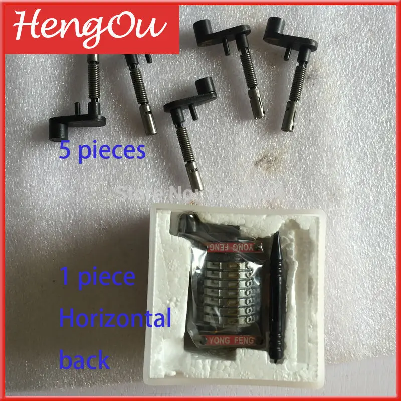 

1 Horizontal numerator back and 5 piece braso numerato
