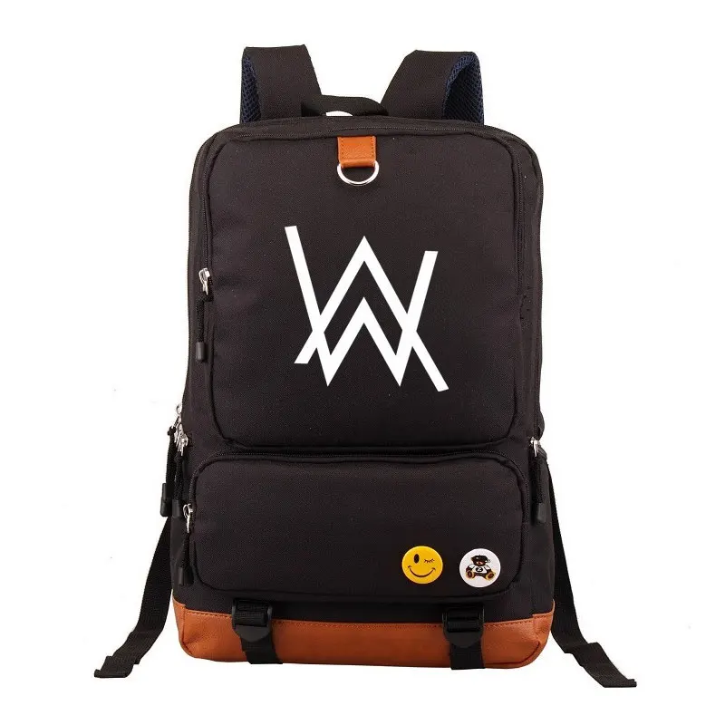 

2019 new hot Rock Fade Alan Walker EXO GOT7 AC/DC Boy Girl Children School bag Teenagers Schoolbags Canvas Men Student Backpack