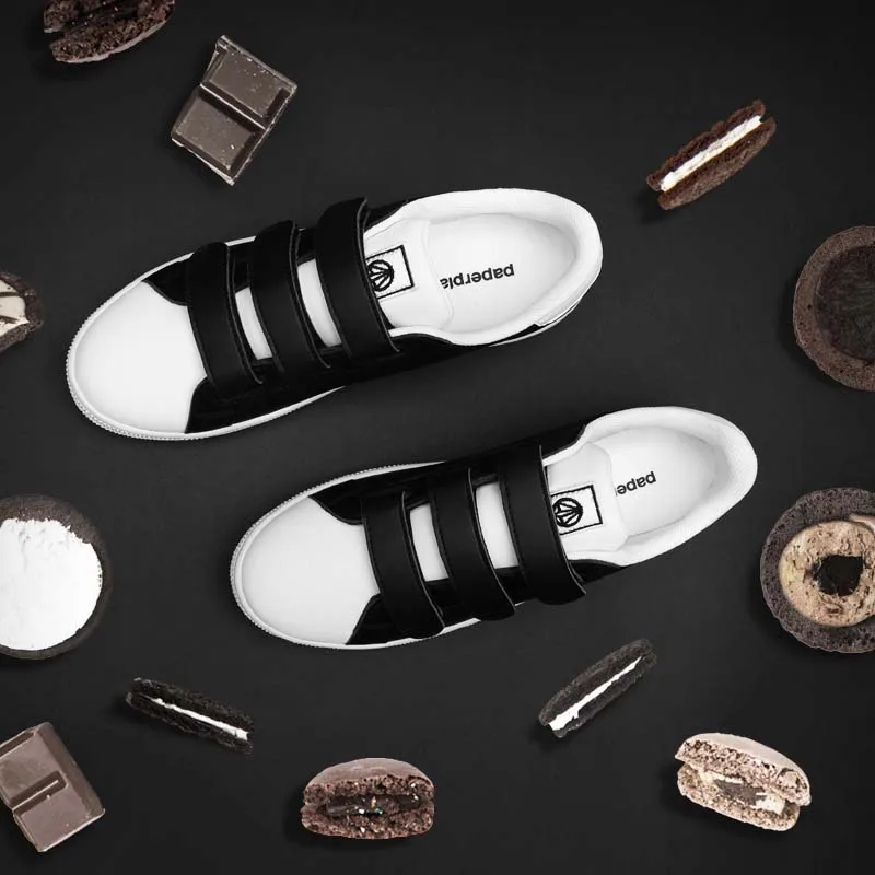 Премиум Paperplanes Обувь кроссовки ежедневно sneakers-pp1442 - Цвет: Black White