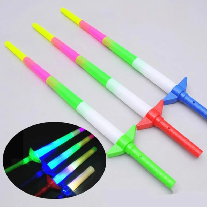 

New luminous four-section telescopic sword LED children's luminous toys