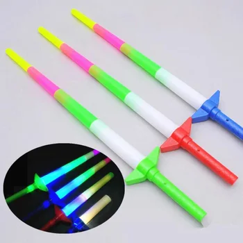 

New luminous four-section telescopic sword LED children's luminous toys