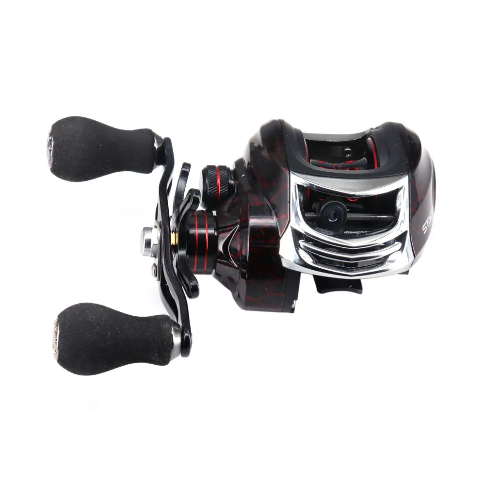 Carretel do Metal Carretel de Pesca do Mar de Água Pesca da Carpa 5 + 1bb Peche Baitcast Salgada Água Doce Vissen Bait Casting 6.3: 1 Eva Handle Knob - 5 Esporte e Lazer