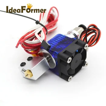 

3D Printer Volcano J-head Hotend Remote Bowden Extruder with Cooling Fan and 1 meter Teflon tube 0.6-1.2 for 1.75/3.0mm fliament