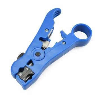 

Automatic Cable Wire Stripper Electric Stripping Tools for UTP/STP RG59 RG6 RG7 RG11 Multi-functional Cutter Striper