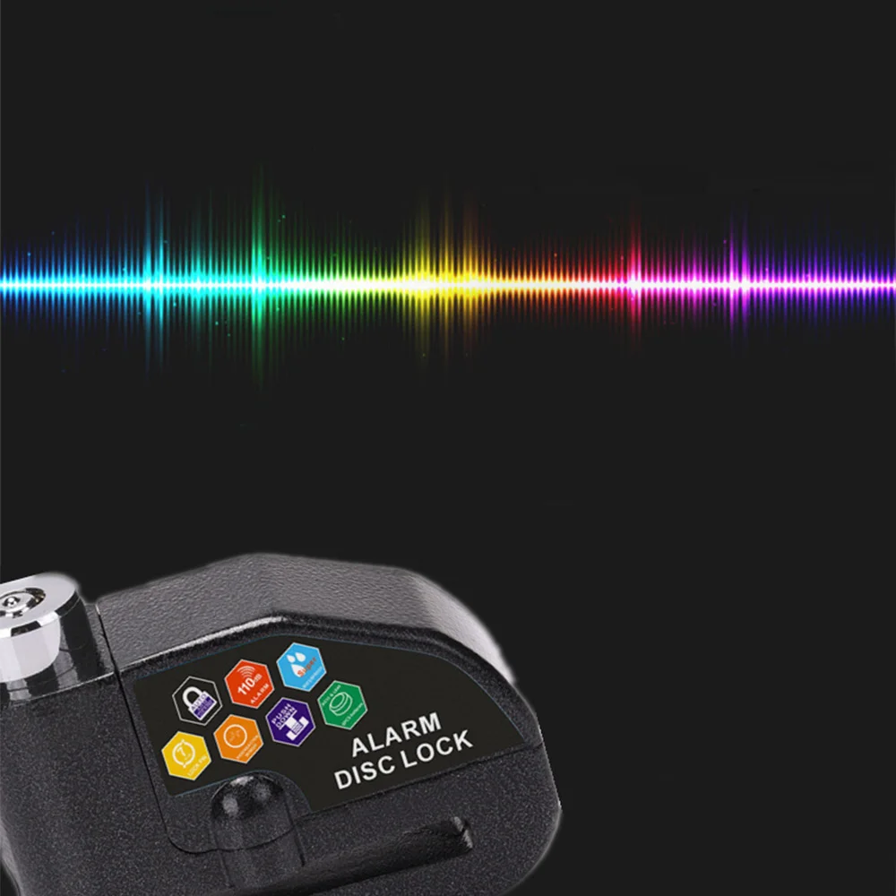 110DB сигнализация для мотоцикла мотоцикл противоугонные сигнальные колеса дисковый тормоз безопасности сирена безопасности замок