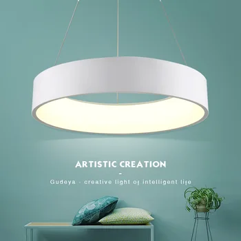 

Modern Round Led Pendant Light Ring Circle Pendant Lamp Ceiling Hanging Lighting Fixture For Kitchen Living Dinning Room Bedroom