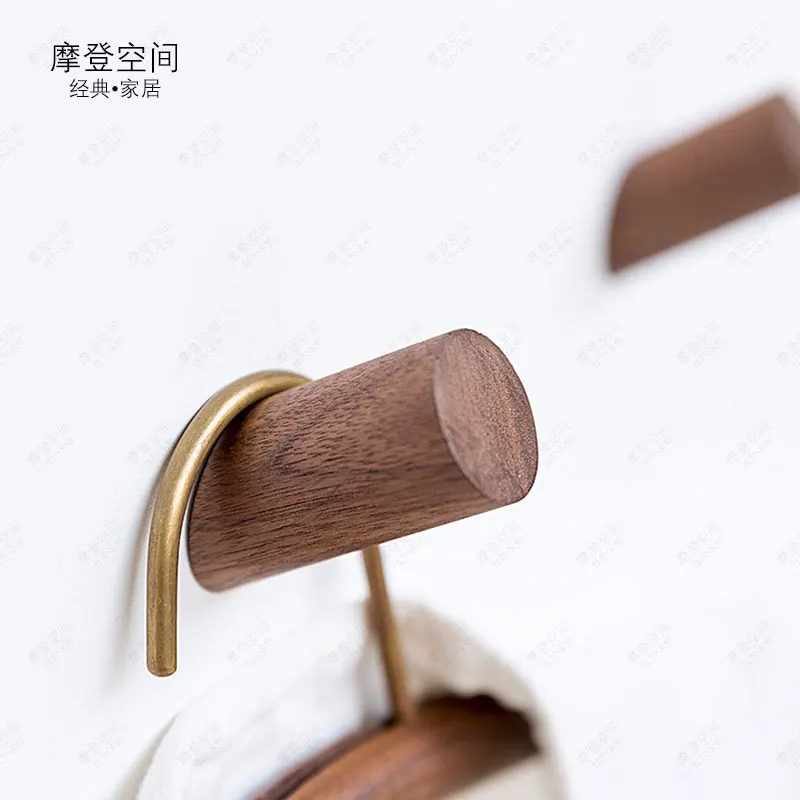

Nordic solid wood hooks creative wooden cylindrical coat hooks wall hanging wall decoration coat hangers fashion simple hooks