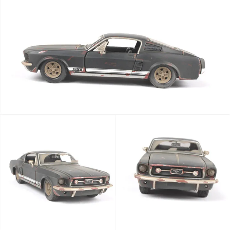 Горячая классика 1:24 старый Ford Mustang GT цинковый сплав модель автомобиля, коллекция и подарочный металлический моделирование ретро-модель