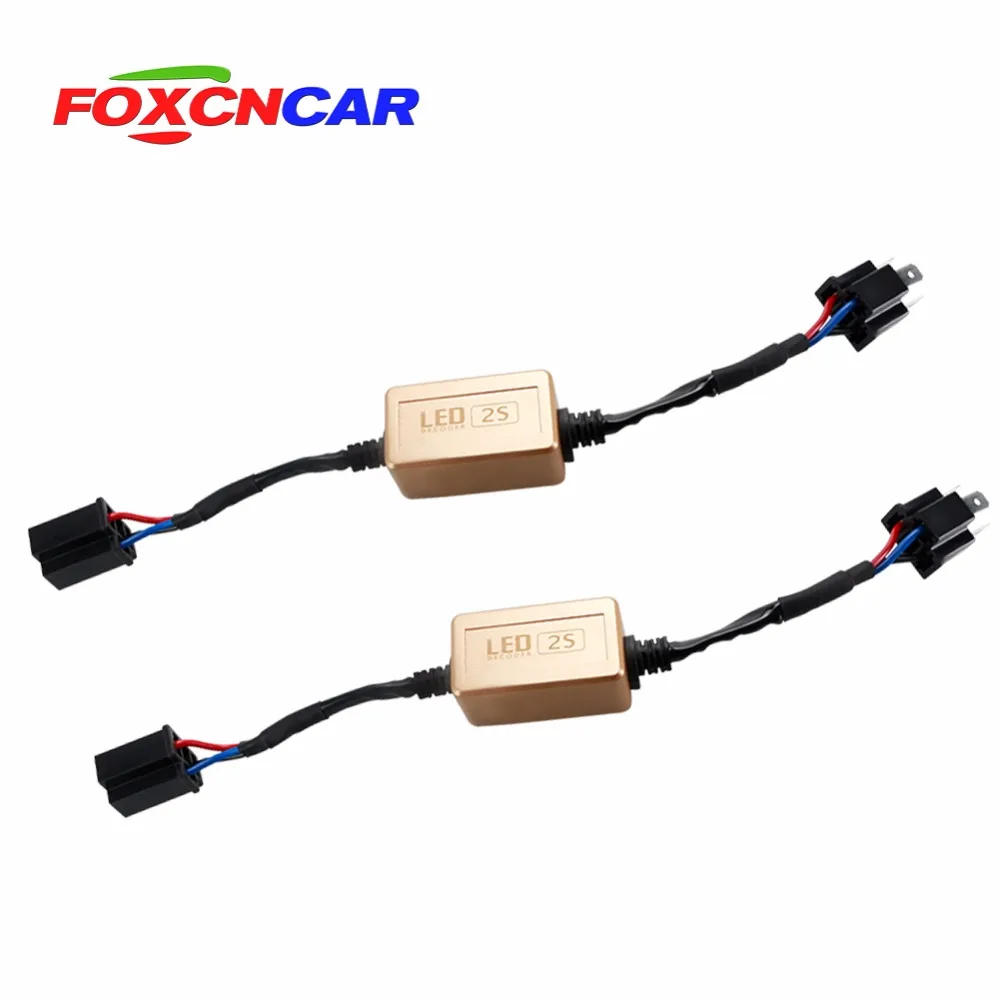 H4 H7 H8 H11 H1 H13 HB3 9005 HB4 (9006) 9004 9007 светодиодный ампулы с CAN-BUS харнаи адаптер