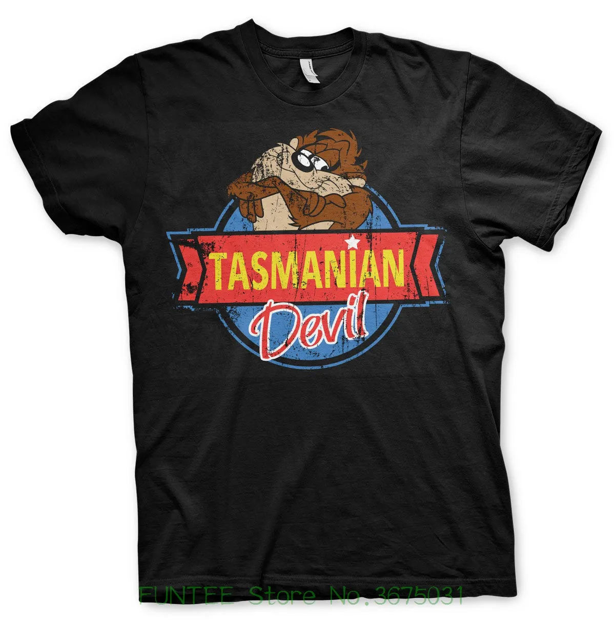 Fashion T-shirt Men Clothing Officially Licensed Tasmanian Devil Men's T-shirt S - Xxl Sizes