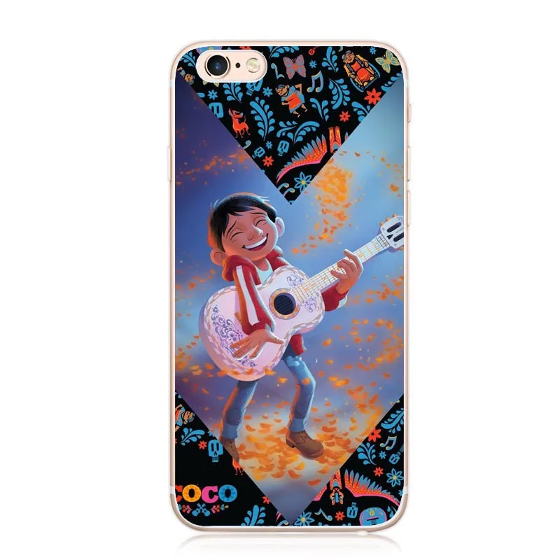 Чехол для телефона с изображением мультяшного фильма Коко мексиканского черепа для iphone X, 8, 8 Plus, 7, 7 Plus, 6, 6splus, 5S, SE, чехол - Цвет: Синий
