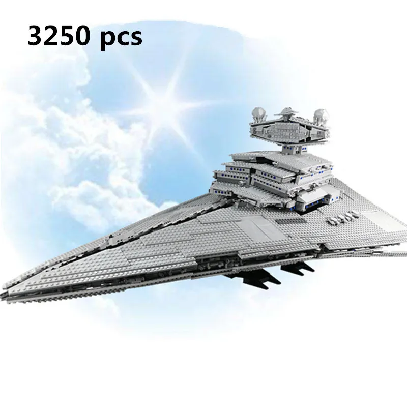 

Genuine LEPIN 05027 Emperor Fighters Star Ship Wars Destroyer Starship Building Blocks Brick Educational Children Toy Gift 10030