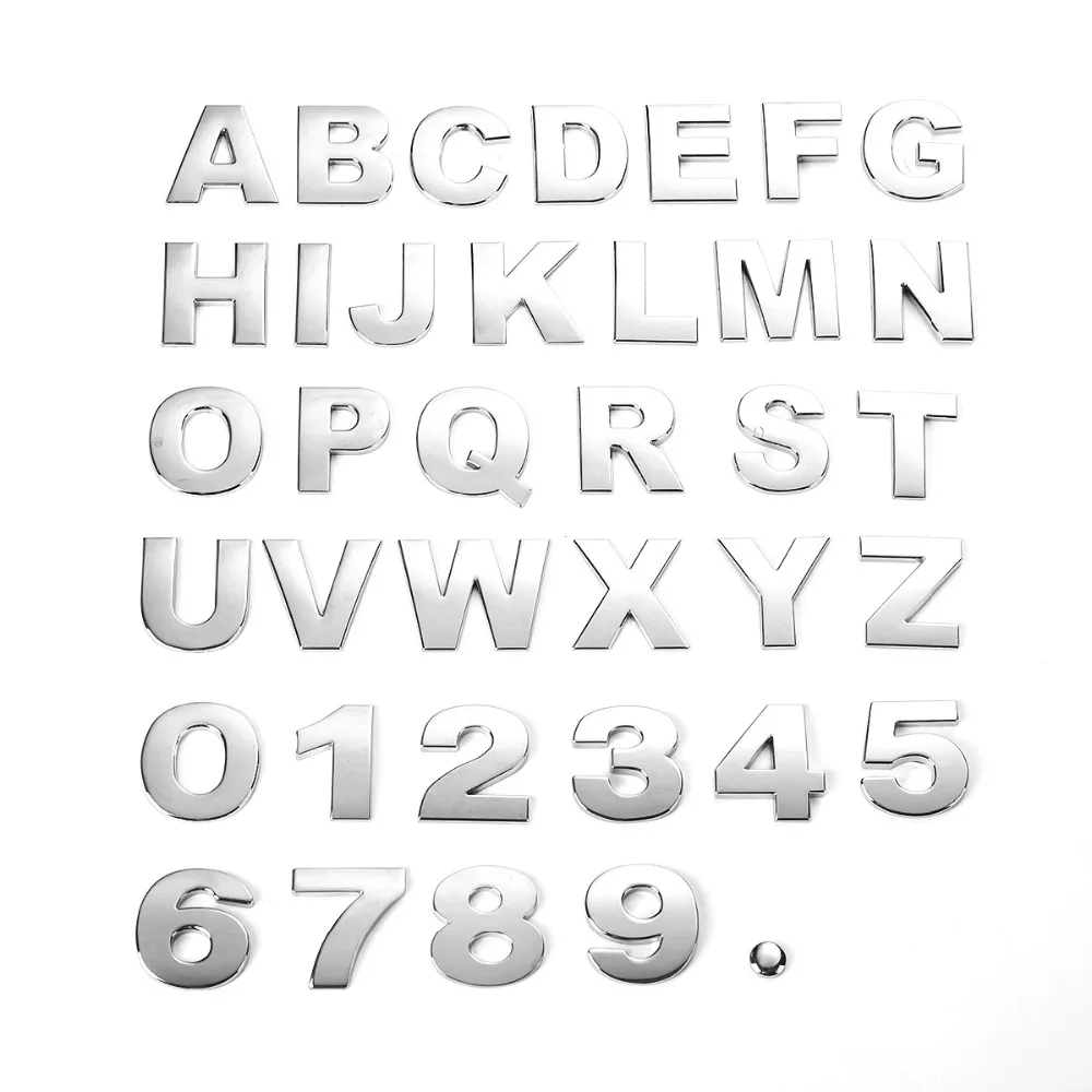 SPACE Emblem Badge Letter Number alphapet logo car truck