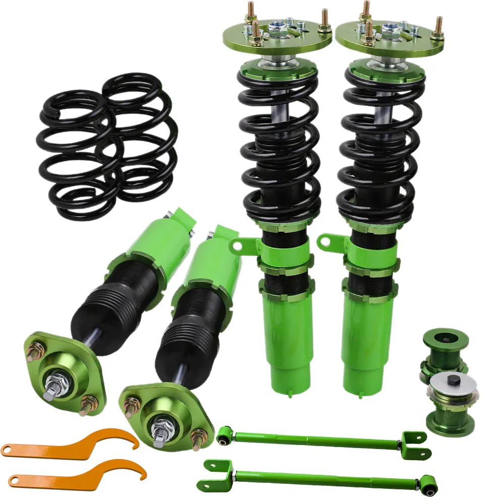 

Coilover Suspension Shock for BMW E46 3 Series 320i 323i 323Ci 325Ci Coilovers Strut Springs with 2 Rocker control arms