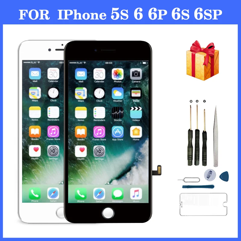 

AAA+ Quality LCD Display For iPhone 6 6P 6S 6sp 5s Plus LCD Screen Digitizer+Touch Screen Digitizer Assembly