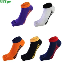 5 пар/лот летние новые мужские носки хлопчатобумажные носки с пятью пальцами повседневные носки с пальцами носки до лодыжки цветные полоски
