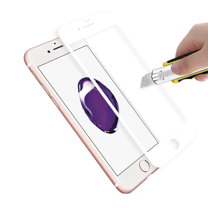 Nillkin для iPhone 7/7 Plus/8/8 Plus протектор экрана из закаленного стекла Стекло Мягкий край