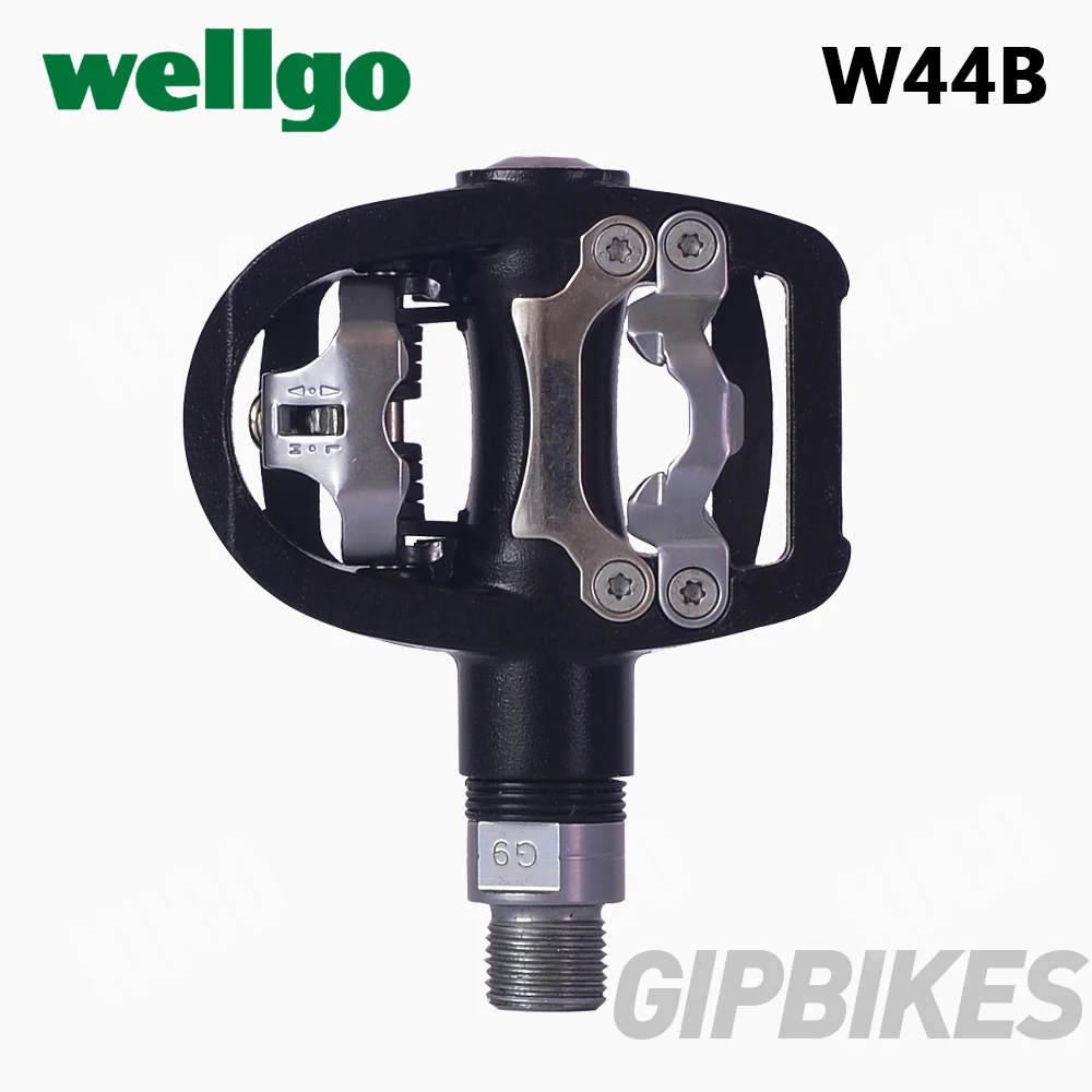 

Wellgo W44B 358g Ultra-Light Carbon Road Bicycle Clipless Pedals with 3 Bearing look keo Compatible include two pairs cleats