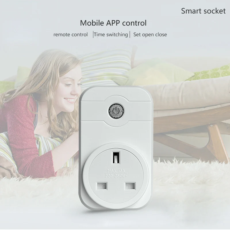 

Electrical Socket Five-hole smart socket mobile phone APP switch voice control socket wifi socket timing