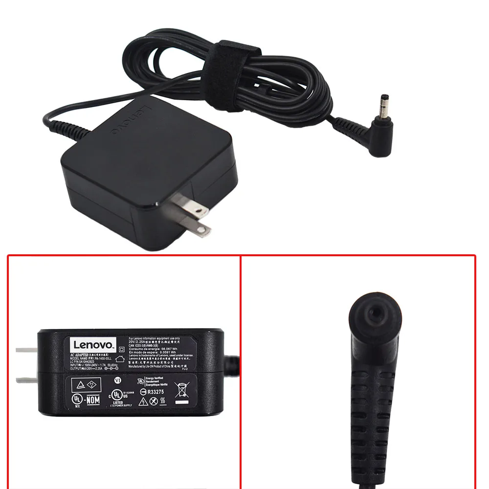 

New 45W Charger Ideapad 100s Input 20V 2.25A AC Adapter ADL45WCC For Lenovo