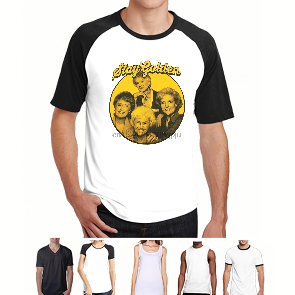 

Men T shirt Golden Girls Stay Golden Photo Circle funny t-shirt novelty tshirt women1