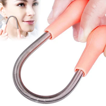 Face Facial Hair Spring Remover Stick Removal Threading sticky Tool Epilator Free Shipping facial hair remover threading epilator defeatherer spring diy beauty makeup tool
