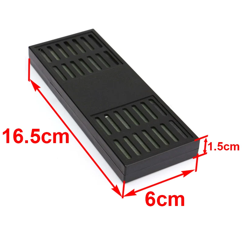 JX-LCLYL 1pc New Black Rectangular Tobacco Smoking Cigar Hygrometer Humidor Humidifier