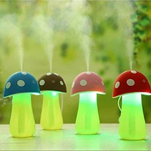 200ml Portable Mushroom Lamp Shape USB Mist Humidifier Mini Atomizer Diffuser for Office Home Car Travel