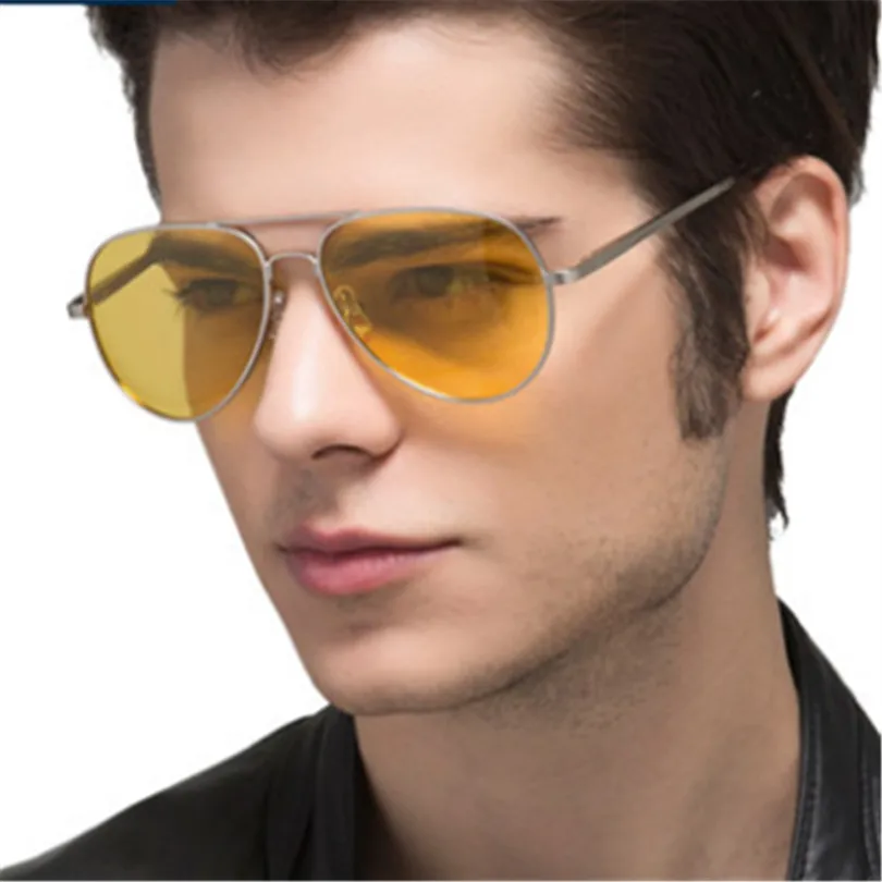 

Comfortable Night Vision Glasses Driving Yellow Lens Classic Anti Glare Vision Driver Safety glasses For Men Women