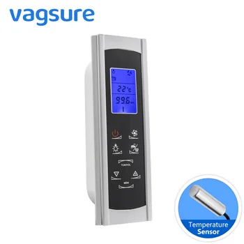 

Vagsure 1pcs Controller AC 12V Induction Screen LCD Display Shower Cabin Computer Control Panel FM Radio Speaker Accessories