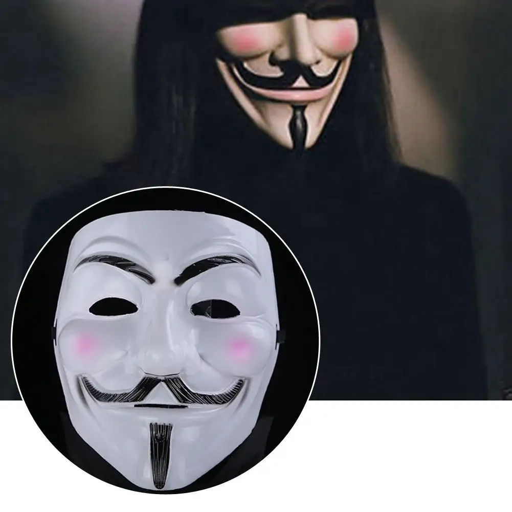 V Vendetta Costume Mask Guy Fawkes Anonymous Halloween Cosplay Parties