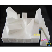 24pcs/lot Wedge Cream Makeup Sponge Beauty Cosmetic Puff Blending Paint Sponge esponja maquiagem eponge Powder Puff Smooth Shape