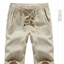 Большой белье Шорты для мужчин большой размер до колен на лето, большие размеры жидкости повседневные штаны-капри 3XL 4XL 5XL