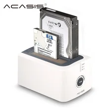 Acasis на 2-портный Dual Bay док-станция для жесткого диска станция SATA USB 3,0 адаптер hd 2,5 '3,5' SSD адаптар для жестких дисков Пластик внешний жесткий диск